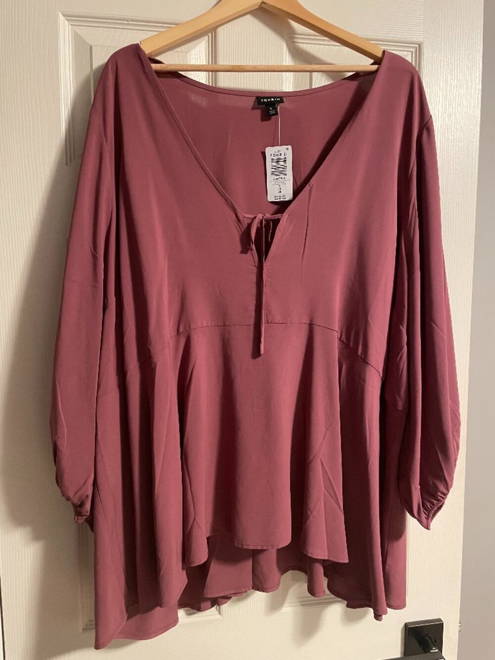 Torrid Wild Ginger Tie Front Top 5X NWT